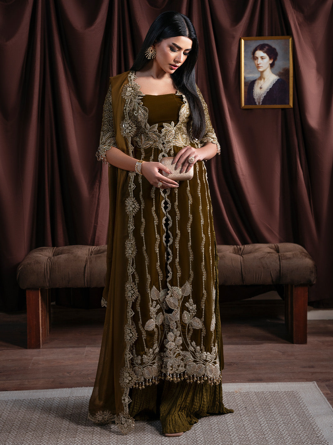 Faiza Faisal | Solene Luxury Velvets | EVANIA - Official Faiza Faisal stockist in UK - Sakeena London
