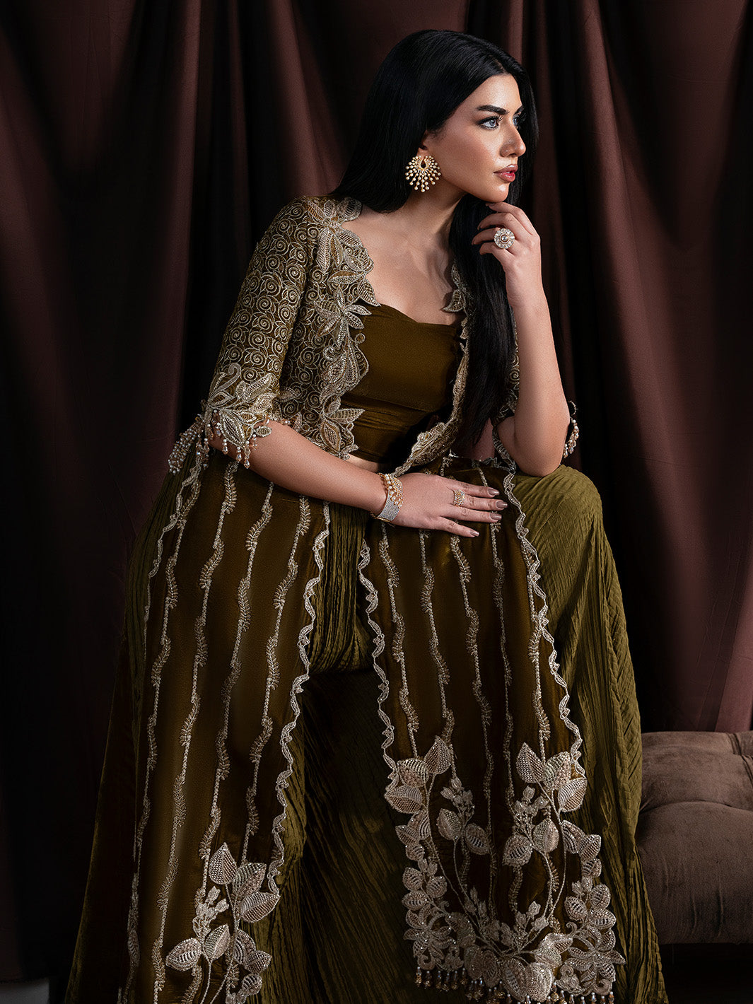 Faiza Faisal | Solene Luxury Velvets | EVANIA - Official Faiza Faisal stockist in UK - Sakeena London