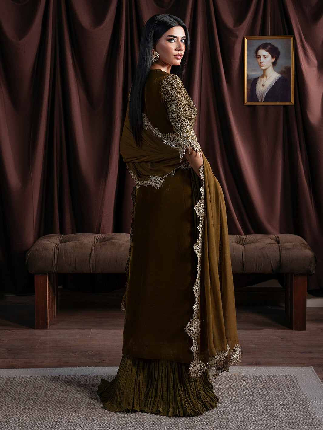 Faiza Faisal | Solene Luxury Velvets | EVANIA - Official Faiza Faisal stockist in UK - Sakeena London