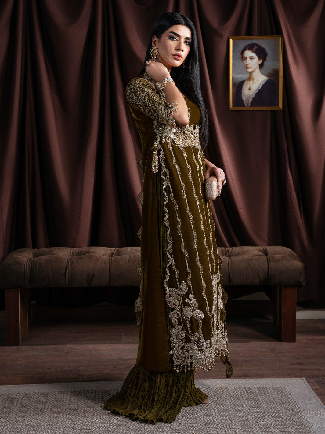 Faiza Faisal | Solene Luxury Velvets | EVANIA - Official Faiza Faisal stockist in UK - Sakeena London