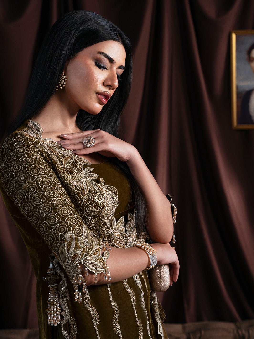 Faiza Faisal | Solene Luxury Velvets | EVANIA - Official Faiza Faisal stockist in UK - Sakeena London