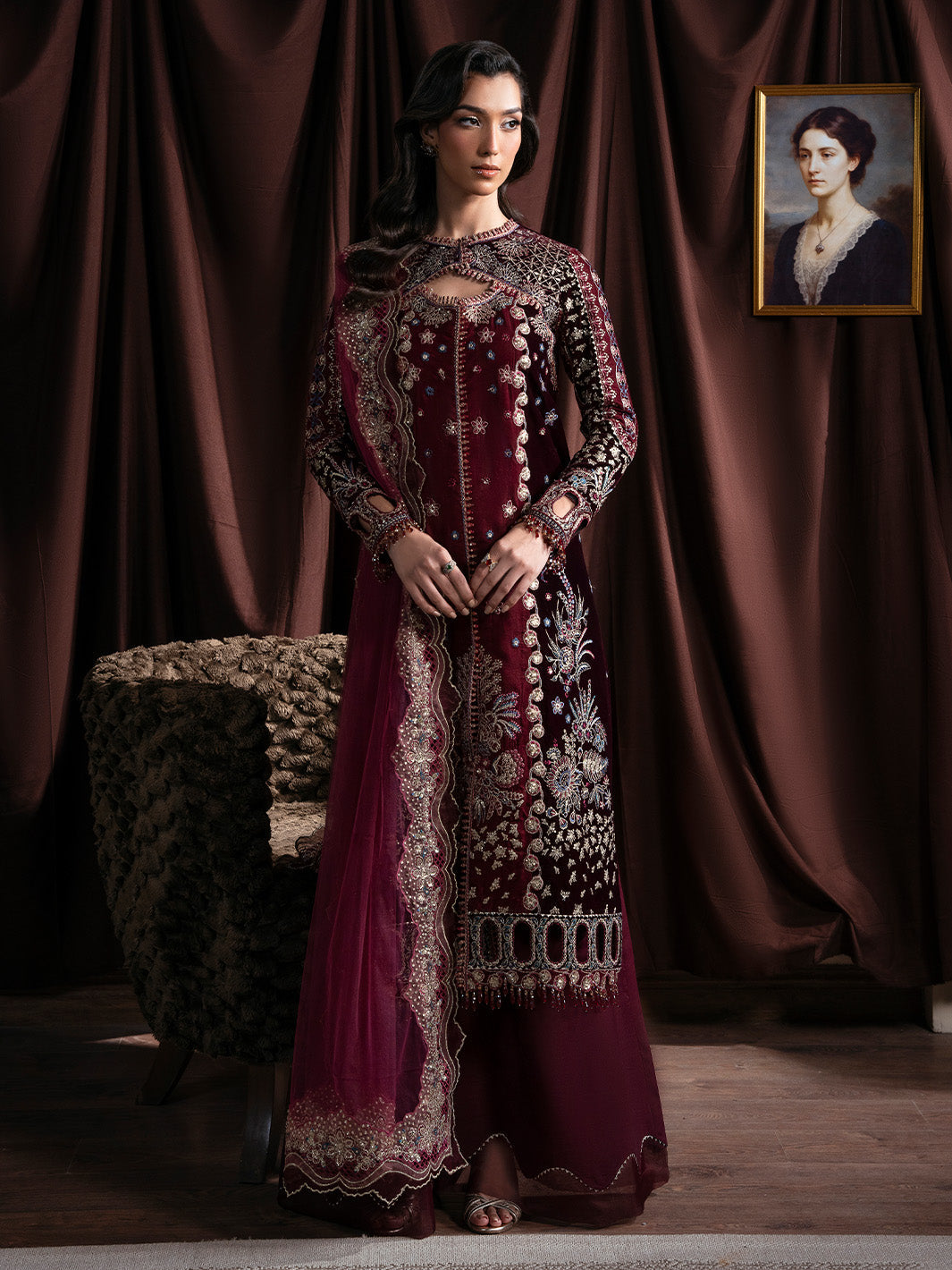 Faiza Faisal | Solene Luxury Velvets | RAVENA - Official Faiza Faisal stockist in UK - Sakeena London