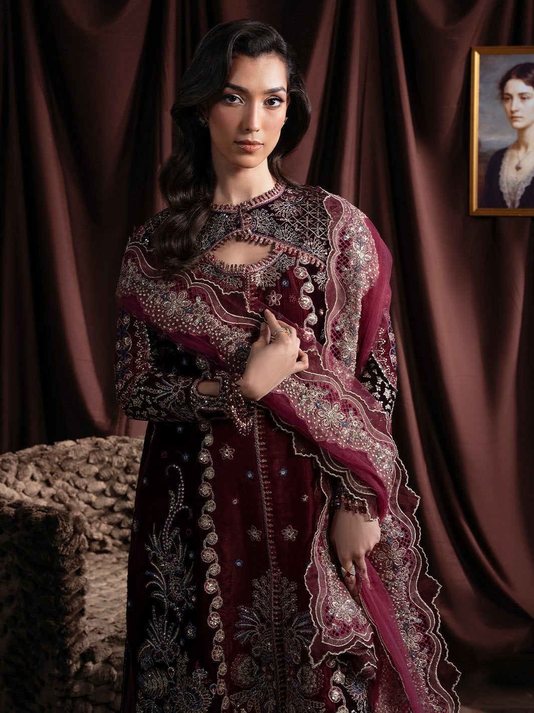 Faiza Faisal | Solene Luxury Velvets | RAVENA - Official Faiza Faisal stockist in UK - Sakeena London