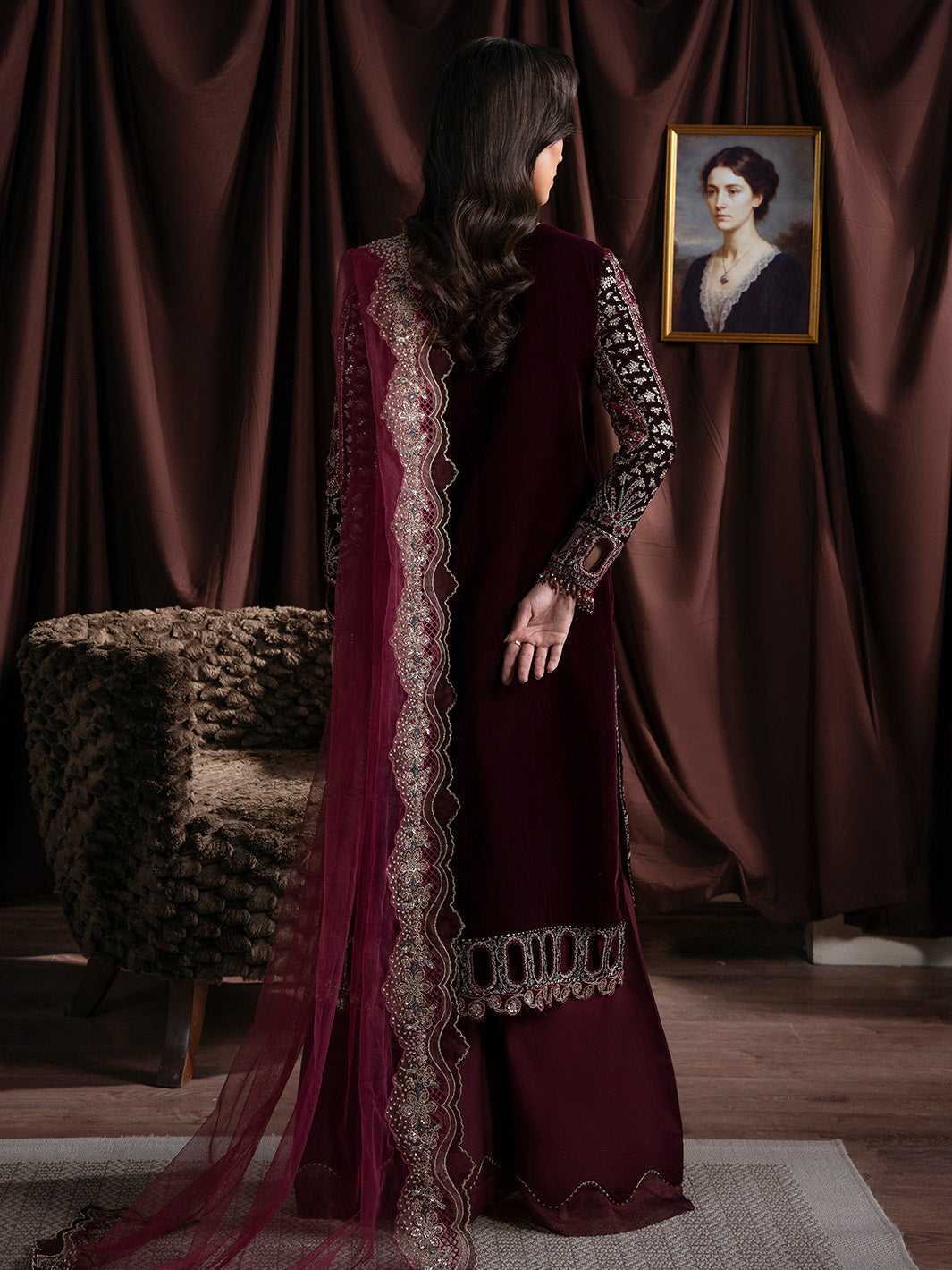 Faiza Faisal | Solene Luxury Velvets | RAVENA - Official Faiza Faisal stockist in UK - Sakeena London