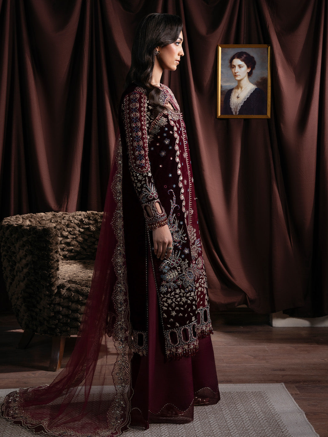 Faiza Faisal | Solene Luxury Velvets | RAVENA - Official Faiza Faisal stockist in UK - Sakeena London