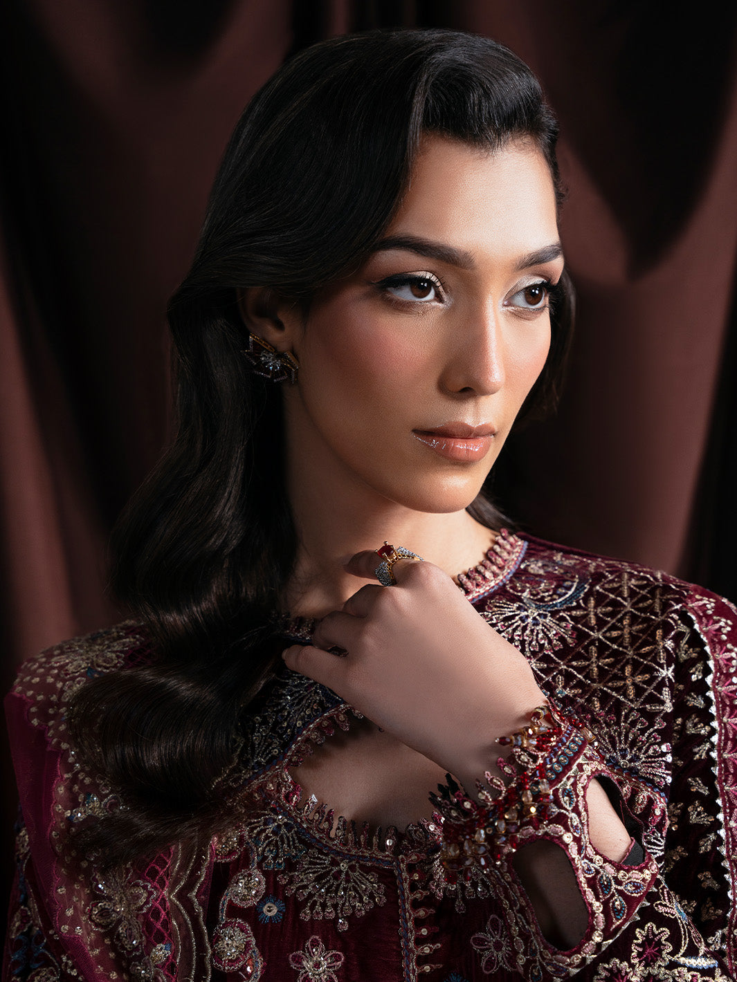 Faiza Faisal | Solene Luxury Velvets | RAVENA - Official Faiza Faisal stockist in UK - Sakeena London