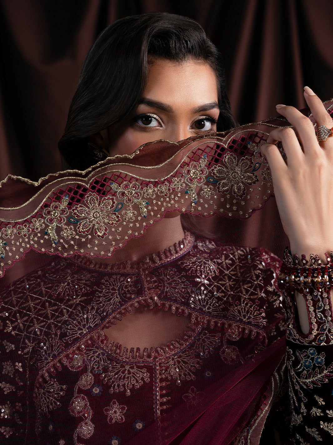 Faiza Faisal | Solene Luxury Velvets | RAVENA - Official Faiza Faisal stockist in UK - Sakeena London