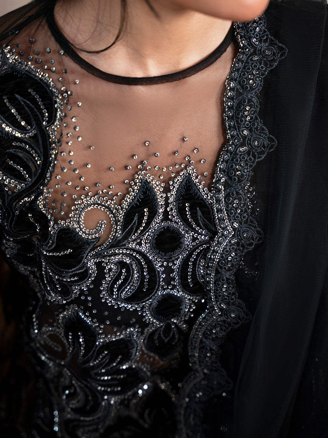 Faiza Faisal | Solene Luxury Velvets | NOIR - Official Faiza Faisal stockist in UK - Sakeena London