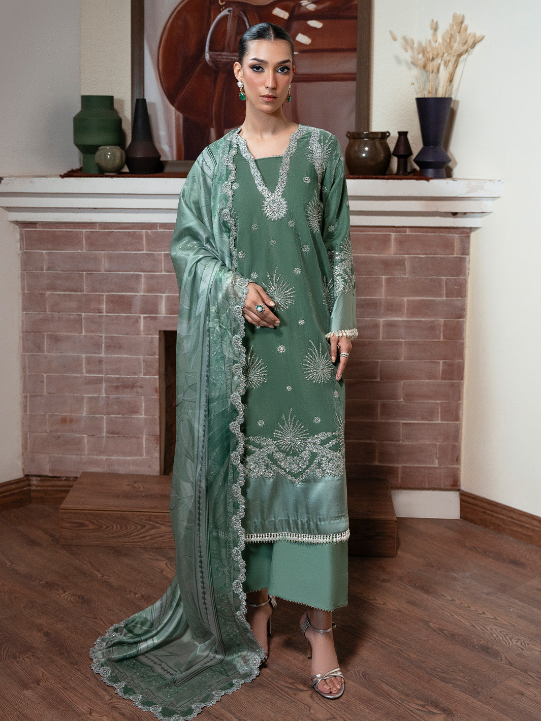 Faiza Faisal | Solene Luxury Velvets | AMARA - Official Faiza Faisal stockist in UK - Sakeena London