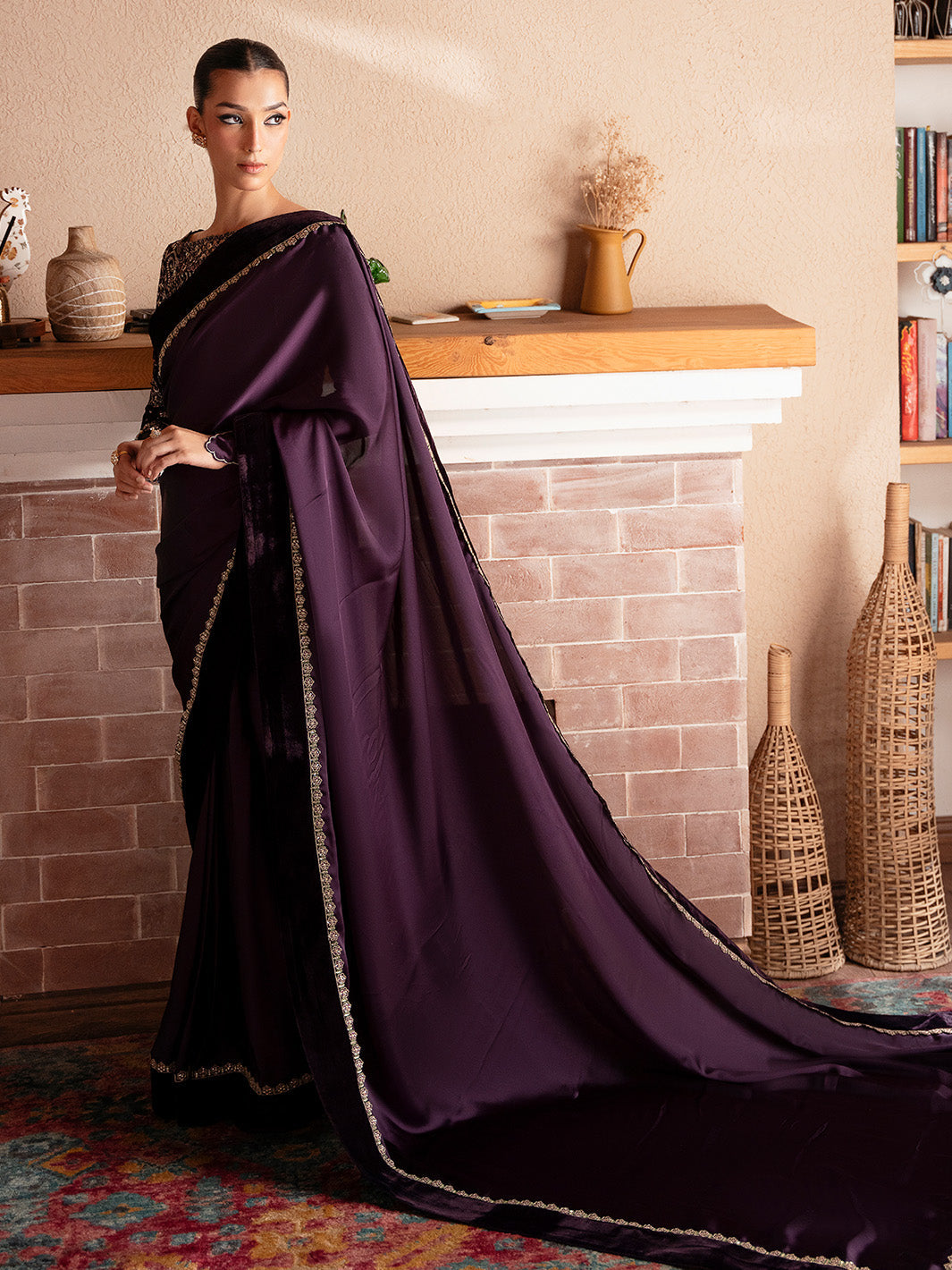 Faiza Faisal | Solene Luxury Velvets | VELORA - Official Faiza Faisal stockist in UK - Sakeena London