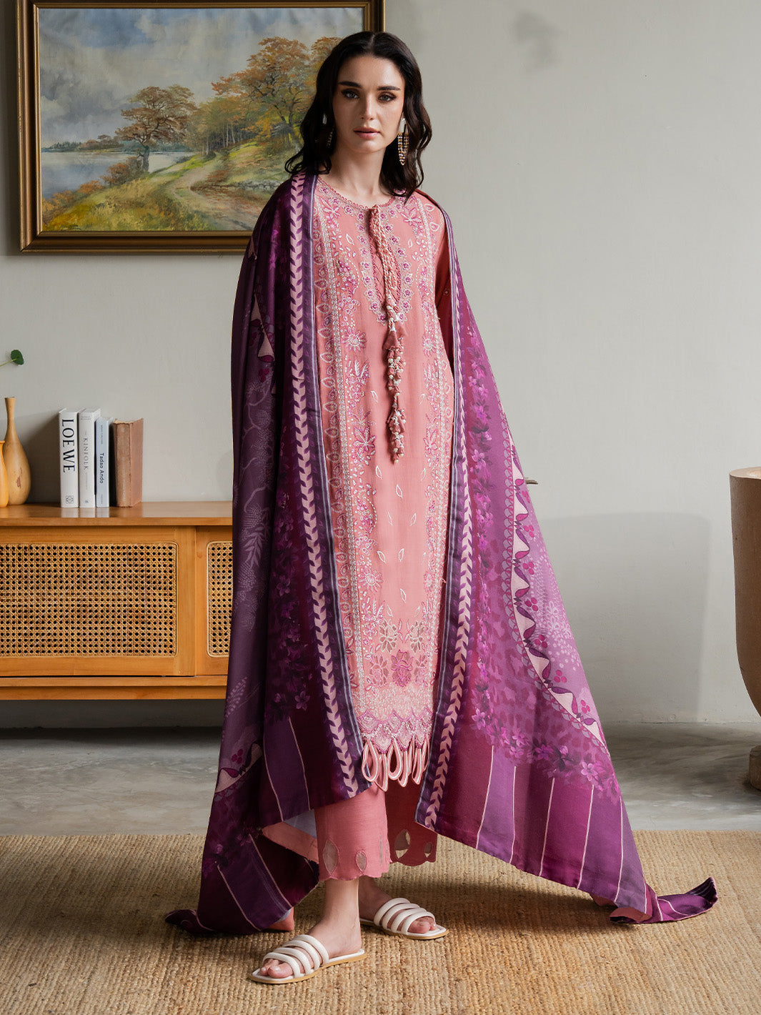 Faiza Faisal | Dastaan Khaddar 25 | ROSEATE - Official Faiza Faisal stockist in UK - Sakeena London