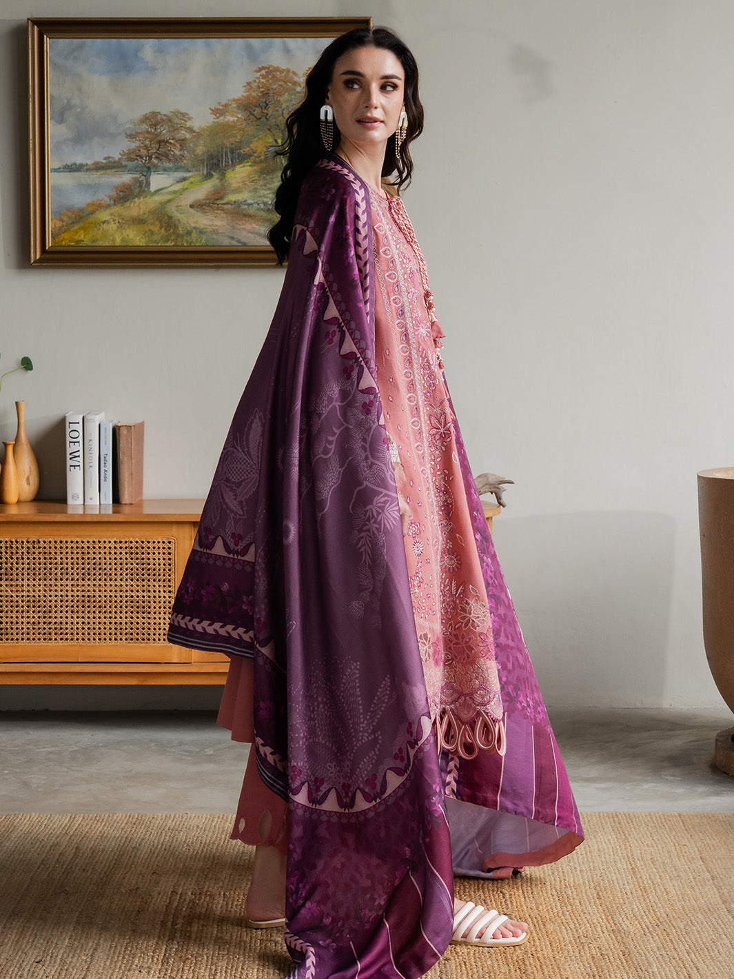 Faiza Faisal | Dastaan Khaddar 25 | ROSEATE - Official Faiza Faisal stockist in UK - Sakeena London