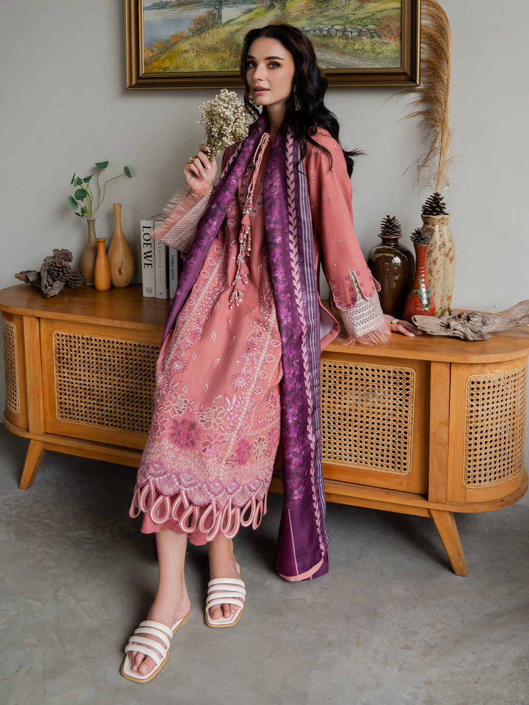 Faiza Faisal | Dastaan Khaddar 25 | ROSEATE - Official Faiza Faisal stockist in UK - Sakeena London