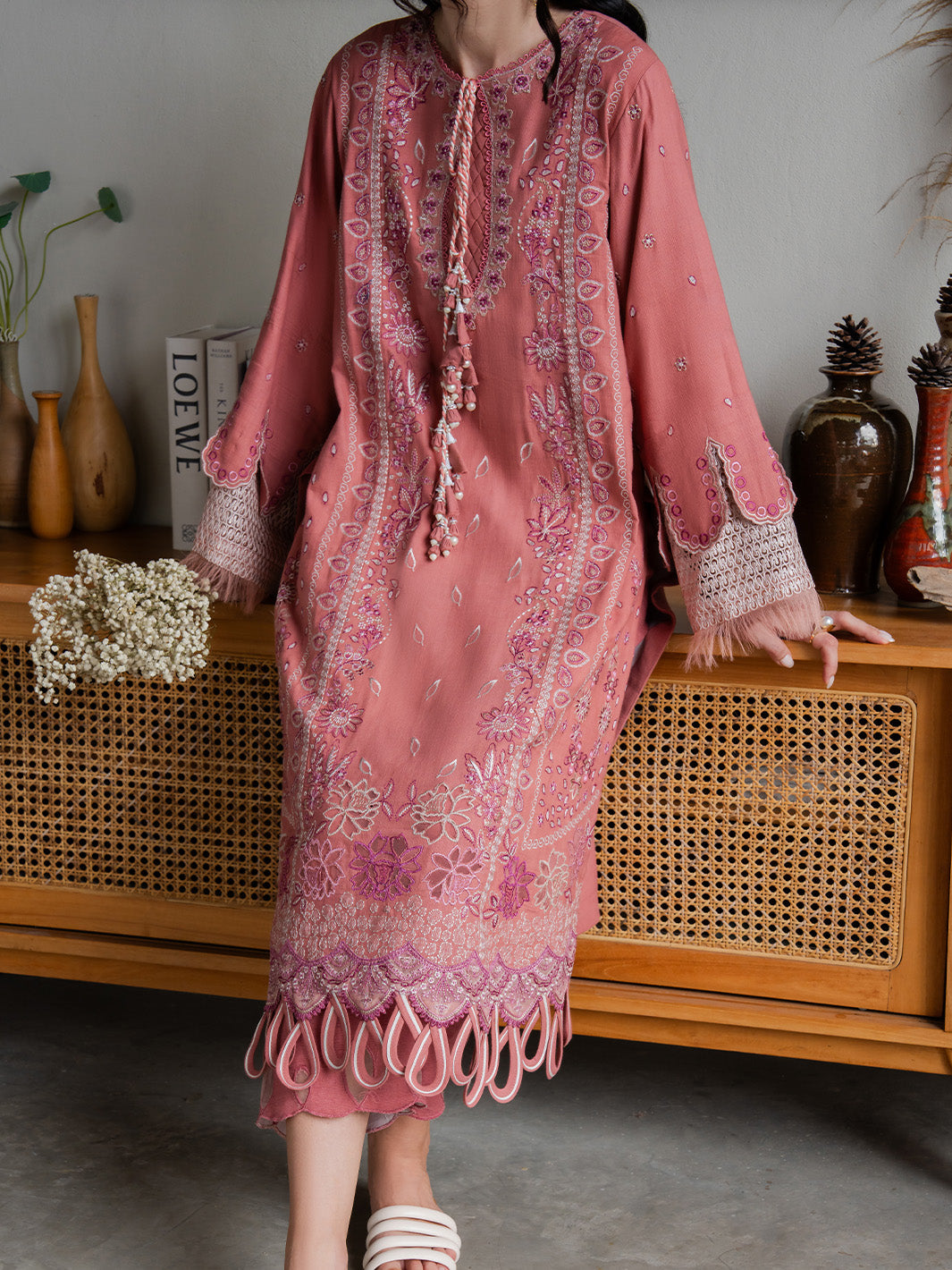 Faiza Faisal | Dastaan Khaddar 25 | ROSEATE - Official Faiza Faisal stockist in UK - Sakeena London
