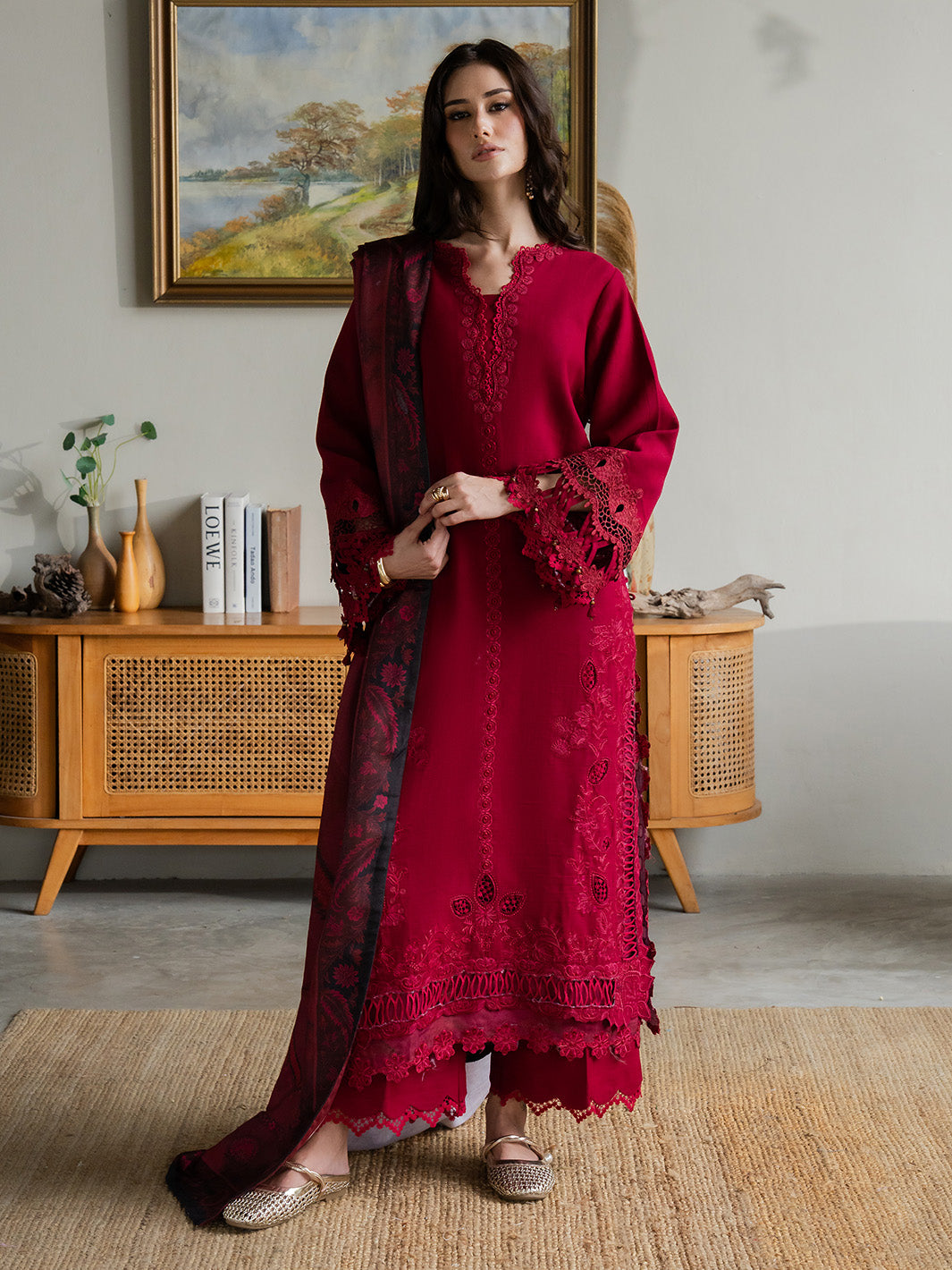 Faiza Faisal | Dastaan Khaddar 25 | ZIMAL - Official Faiza Faisal stockist in UK - Sakeena London