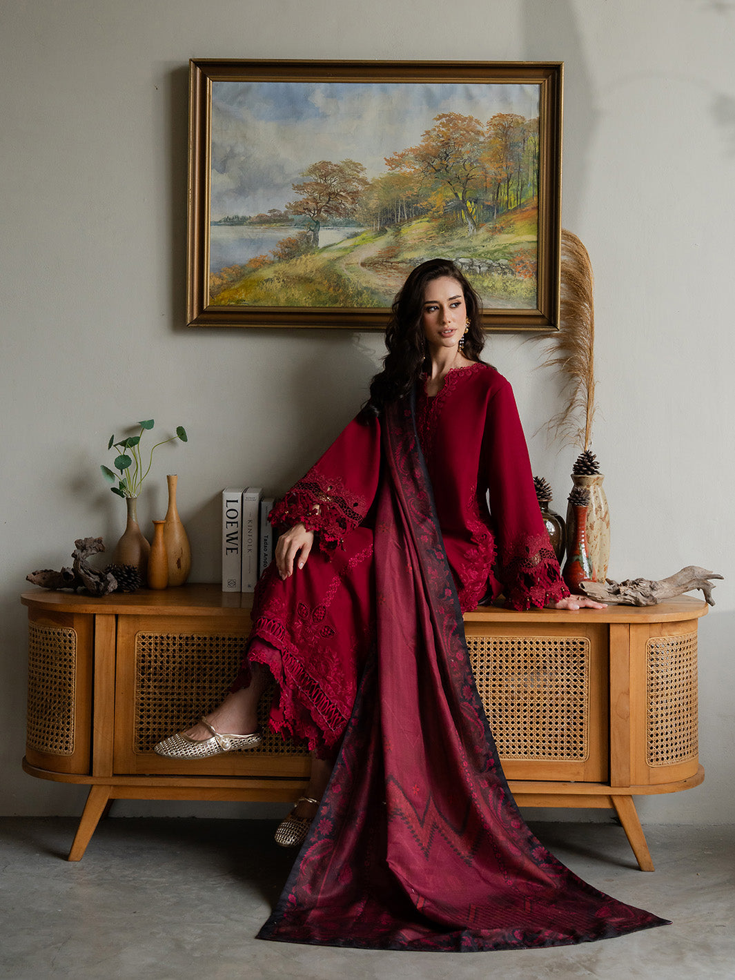 Faiza Faisal | Dastaan Khaddar 25 | ZIMAL - Official Faiza Faisal stockist in UK - Sakeena London