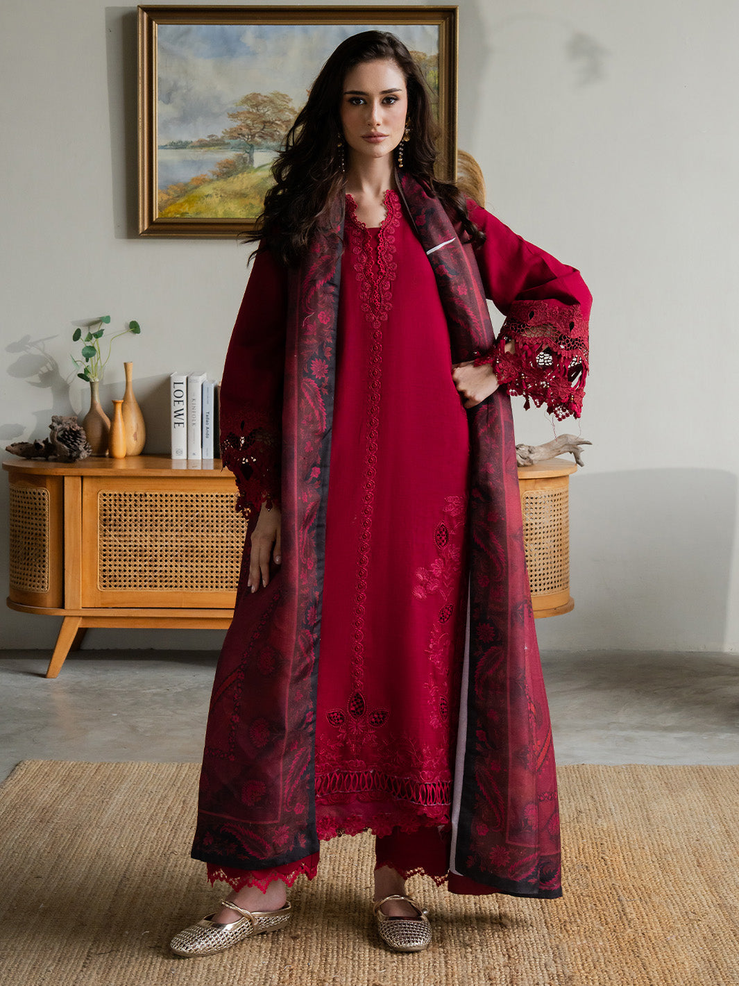 Faiza Faisal | Dastaan Khaddar 25 | ZIMAL - Official Faiza Faisal stockist in UK - Sakeena London
