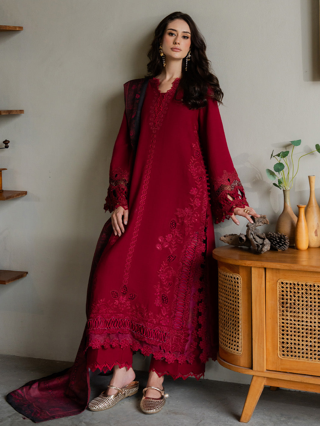 Faiza Faisal | Dastaan Khaddar 25 | ZIMAL - Official Faiza Faisal stockist in UK - Sakeena London