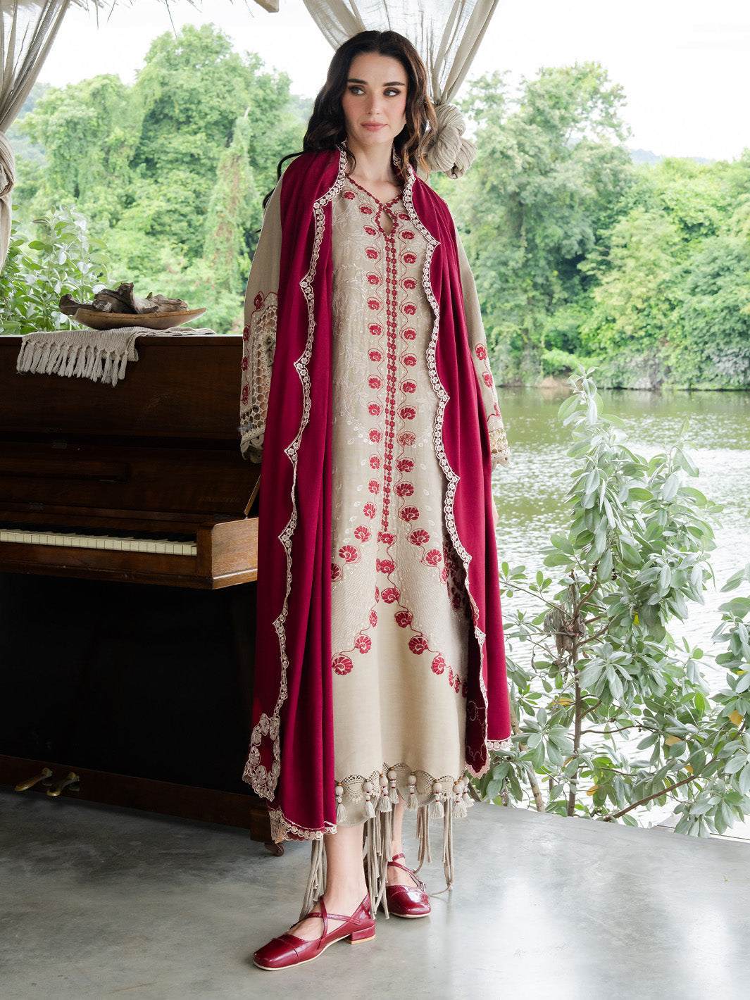 Faiza Faisal | Dastaan Khaddar 25 | AILEEN - Official Faiza Faisal stockist in UK - Sakeena London