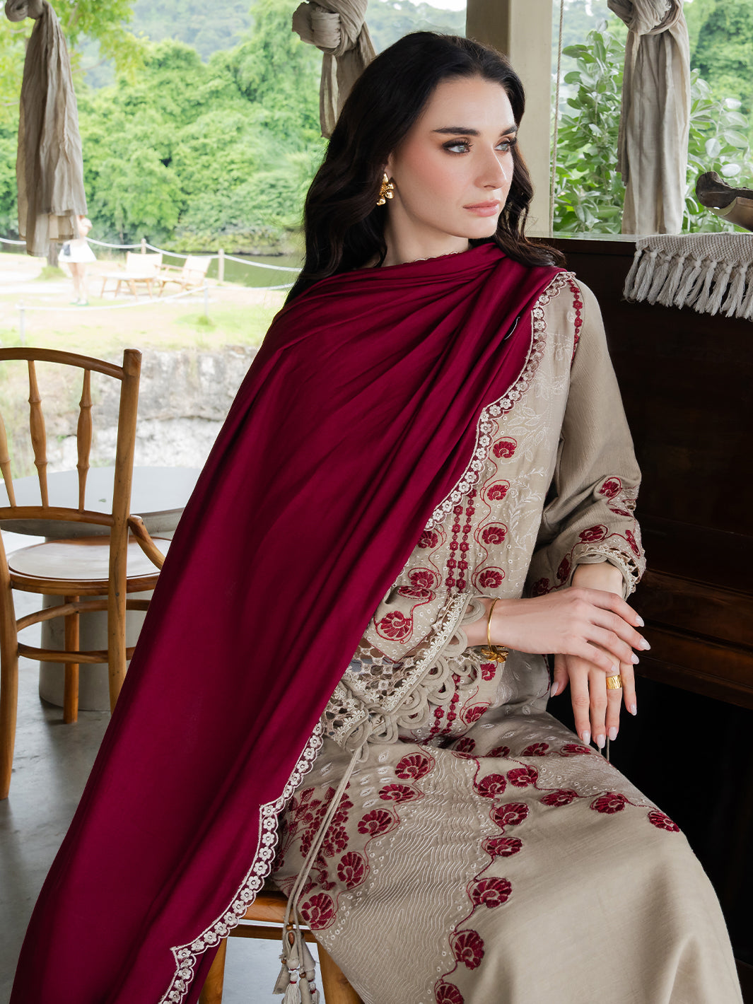 Faiza Faisal | Dastaan Khaddar 25 | AILEEN - Official Faiza Faisal stockist in UK - Sakeena London
