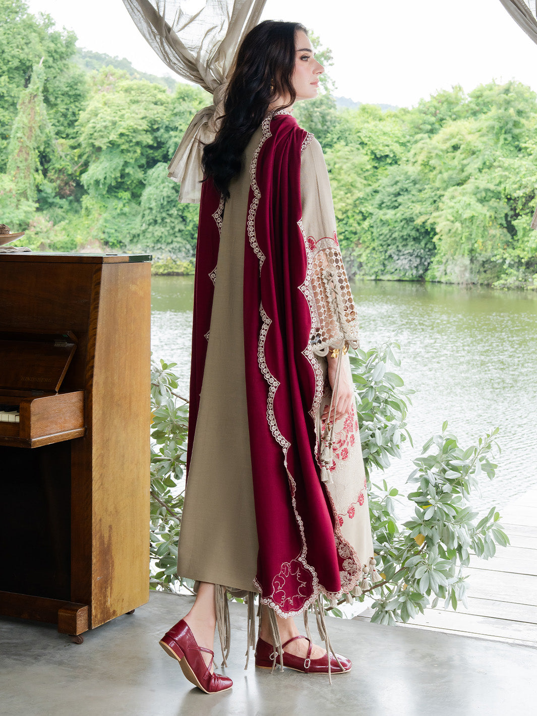 Faiza Faisal | Dastaan Khaddar 25 | AILEEN - Official Faiza Faisal stockist in UK - Sakeena London