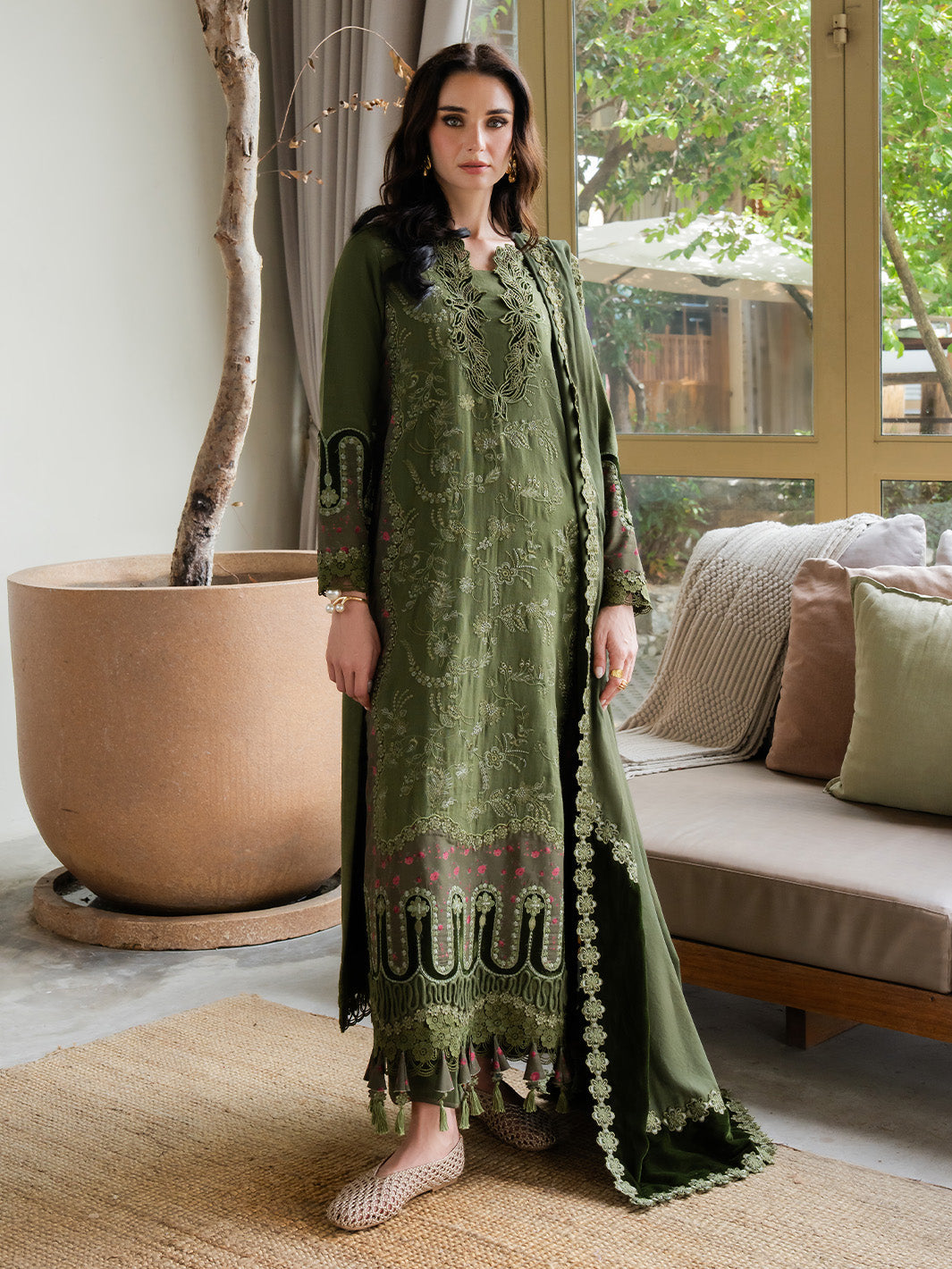 Faiza Faisal | Dastaan Khaddar 25 | RUMIYA - Official Faiza Faisal stockist in UK - Sakeena London