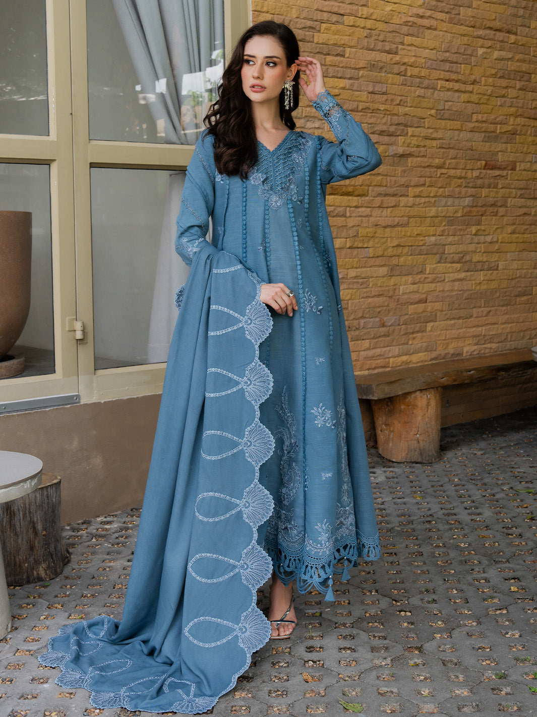 Faiza Faisal | Dastaan Khaddar 25 | IMAAN - Official Faiza Faisal stockist in UK - Sakeena London