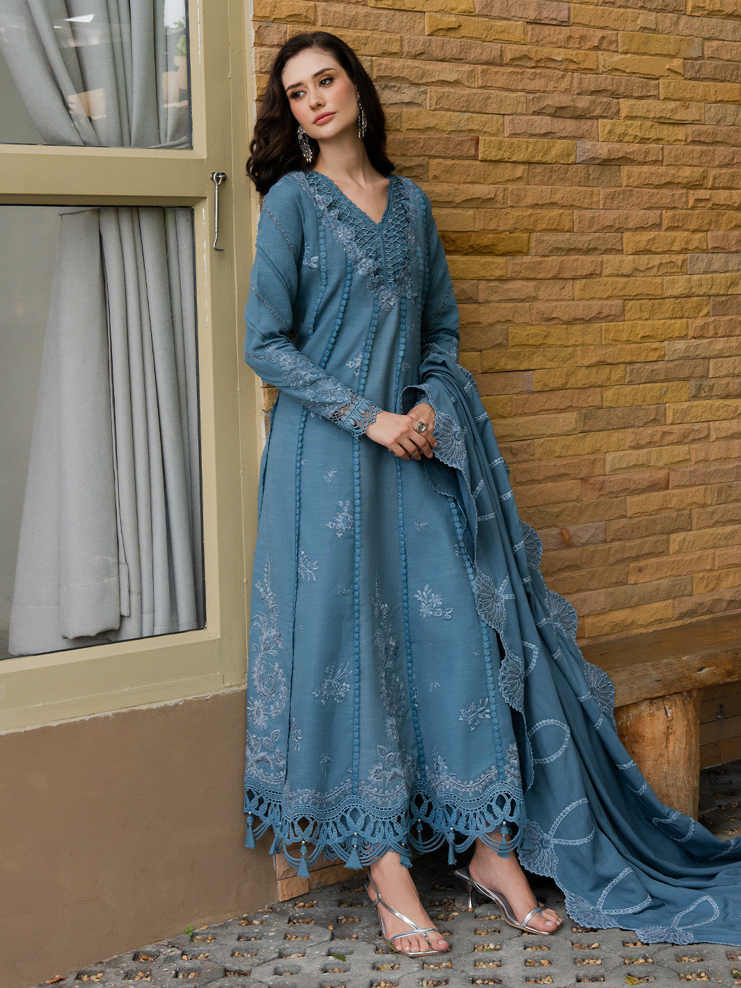 Faiza Faisal | Dastaan Khaddar 25 | IMAAN - Official Faiza Faisal stockist in UK - Sakeena London