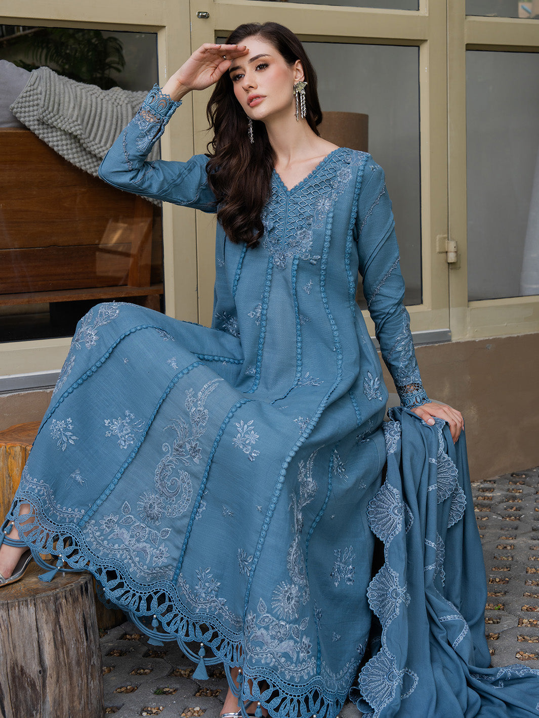 Faiza Faisal | Dastaan Khaddar 25 | IMAAN - Official Faiza Faisal stockist in UK - Sakeena London