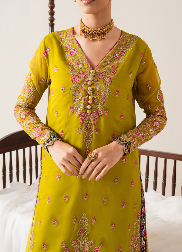 Maryum N Maria | Zaib Luxury | Embroirdered Chiffon REINE - FS50134 - Official Maryum N Maria stockist in UK - Sakeena London