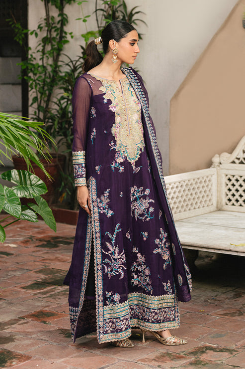 Maryum N Maria | Gulnaar Formals | 3 Piece Embroidered Chiffon POLINA - FSU5650 - Official Maryum N Maria stockist in UK - Sakeena London