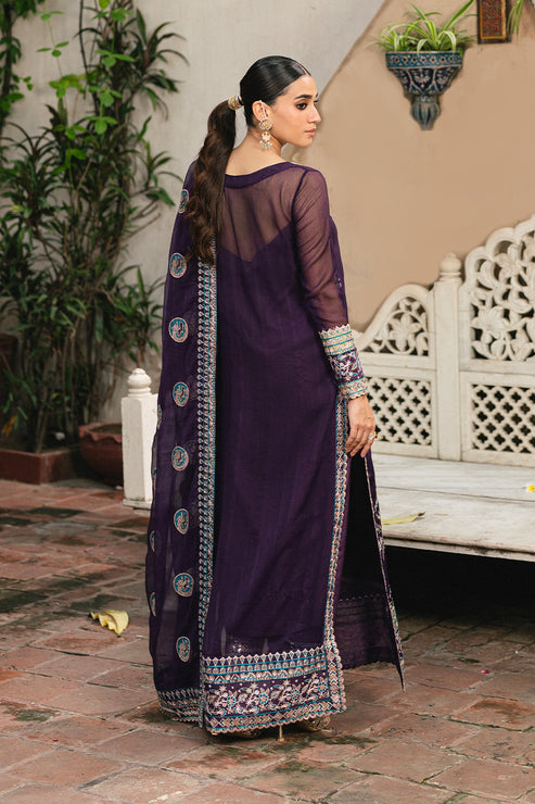 Maryum N Maria | Gulnaar Formals | 3 Piece Embroidered Chiffon POLINA - FSU5650 - Official Maryum N Maria stockist in UK - Sakeena London