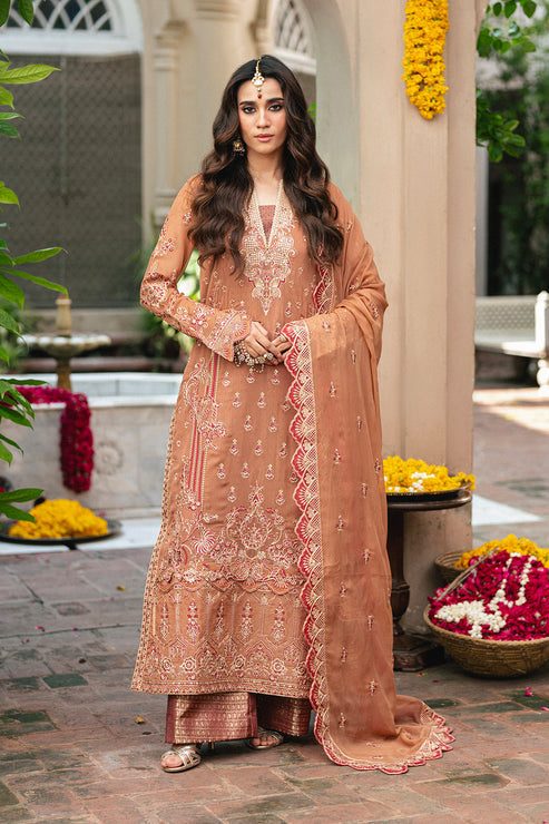 Maryum N Maria | Gulnaar Formals | 3 Piece Embroidered Chiffon VARVARA - FSU5651 - Official Maryum N Maria stockist in UK - Sakeena London