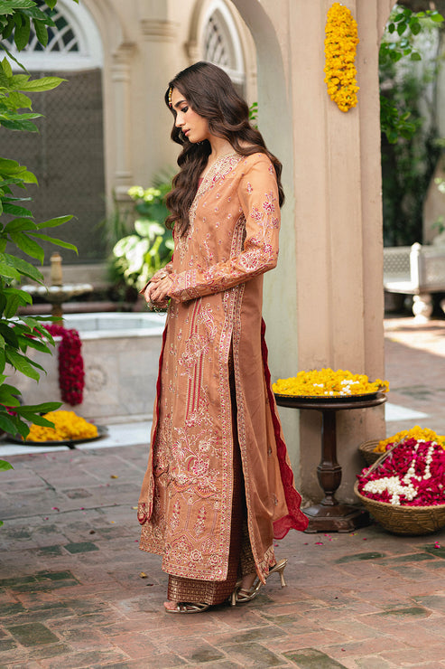 Maryum N Maria | Gulnaar Formals | 3 Piece Embroidered Chiffon VARVARA - FSU5651 - Official Maryum N Maria stockist in UK - Sakeena London