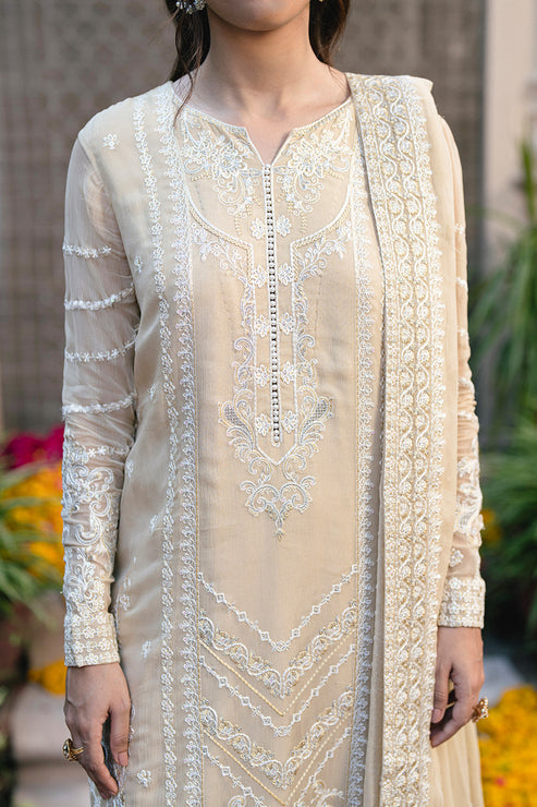 Maryum N Maria | Gulnaar Formals | 3 Piece Embroidered Chiffon ANASTASIA - FSU5655 - Official Maryum N Maria stockist in UK - Sakeena London