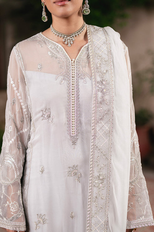 Maryum N Maria | Gulnaar Formals | 3 Piece Embroidered Chiffon FAINA - FSU5656 - Official Maryum N Maria stockist in UK - Sakeena London