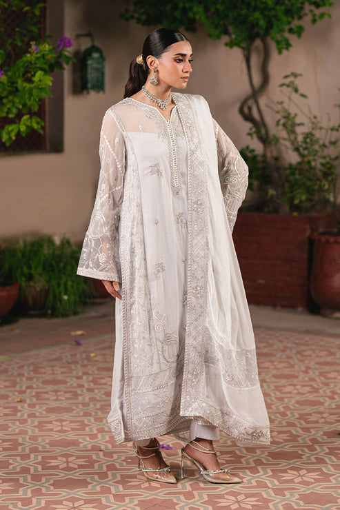 Maryum N Maria | Gulnaar Formals | 3 Piece Embroidered Chiffon FAINA - FSU5656 - Official Maryum N Maria stockist in UK - Sakeena London