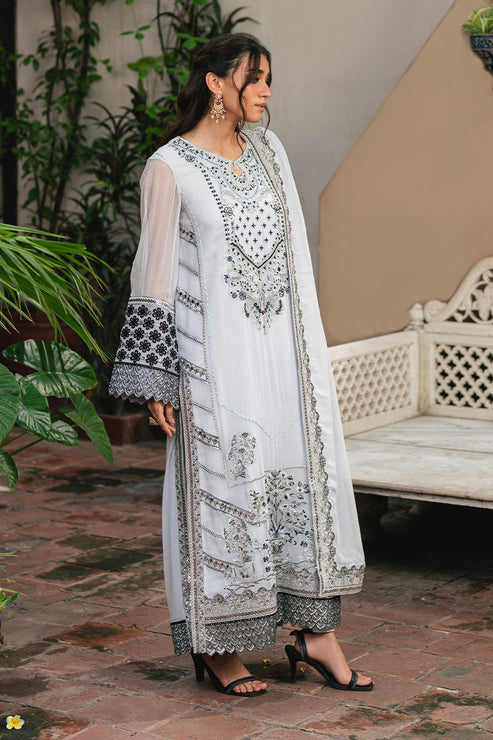 Maryum N Maria | Gulnaar Formals | 3 Piece Embroidered Chiffon LILIYA - FSU5657 - Official Maryum N Maria stockist in UK - Sakeena London