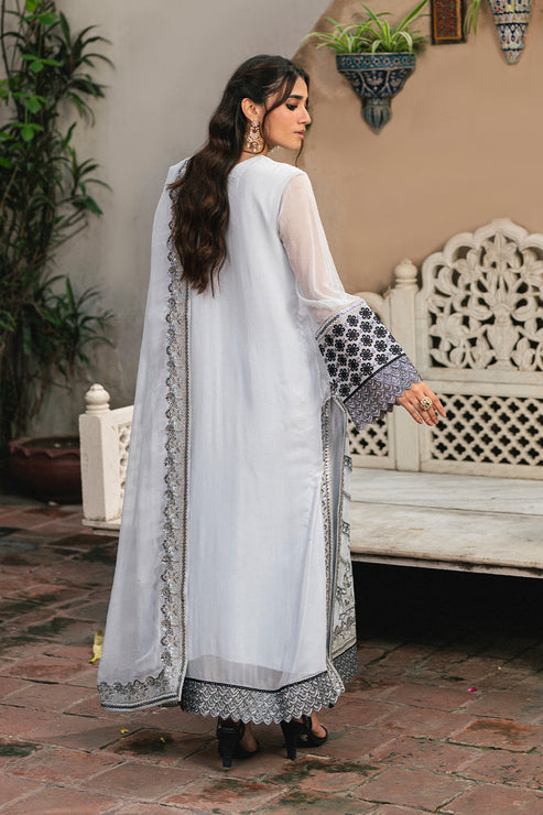 Maryum N Maria | Gulnaar Formals | 3 Piece Embroidered Chiffon LILIYA - FSU5657 - Official Maryum N Maria stockist in UK - Sakeena London