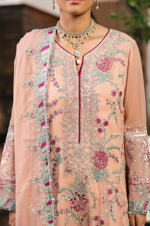 Maryum N Maria | Gulnaar Formals | 3 Piece Embroidered Chiffon ANYA - FSU5659 - Official Maryum N Maria stockist in UK - Sakeena London
