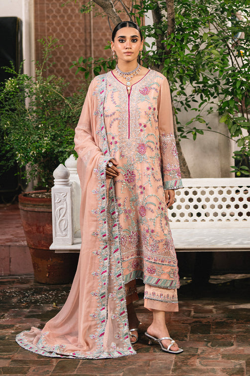 Maryum N Maria | Gulnaar Formals | 3 Piece Embroidered Chiffon ANYA - FSU5659 - Official Maryum N Maria stockist in UK - Sakeena London