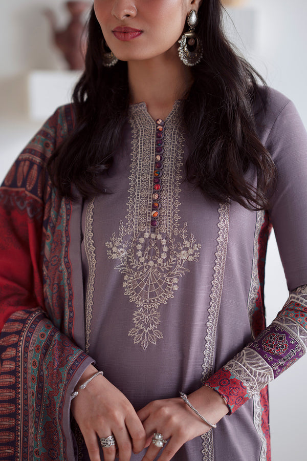 Maryum N Maria | Noore Winters 25 | Khaddar ZALAAN - FSU5672 - Official Maryum N Maria stockist in UK - Sakeena London
