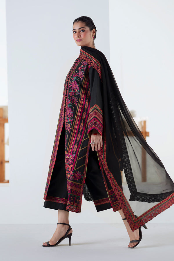 Maryum N Maria | Noore Winters 25 | 3 Piece Embroidered Khaddar PANRA - FSU5677 - Official Maryum N Maria stockist in UK - Sakeena London