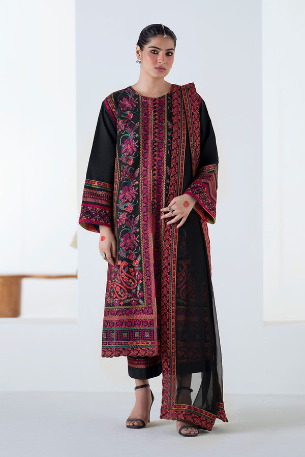 Maryum N Maria | Noore Winters 25 | 3 Piece Embroidered Khaddar PANRA - FSU5677 - Official Maryum N Maria stockist in UK - Sakeena London