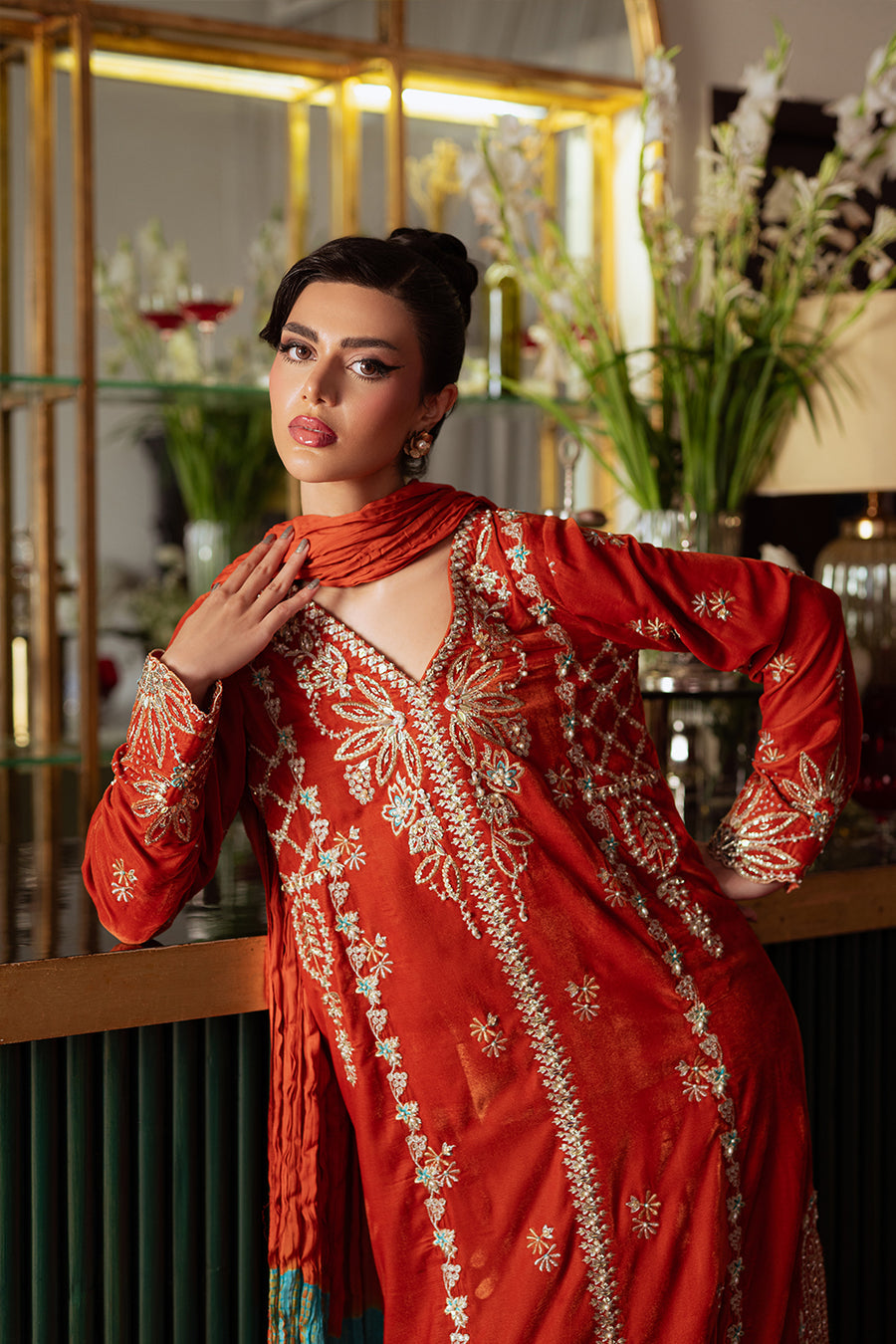 Saira Rizwan | Velvet Pret 25 | NEELAM-SRVP25-06 - Official Saira Rizwan stockist in UK - Sakeena London
