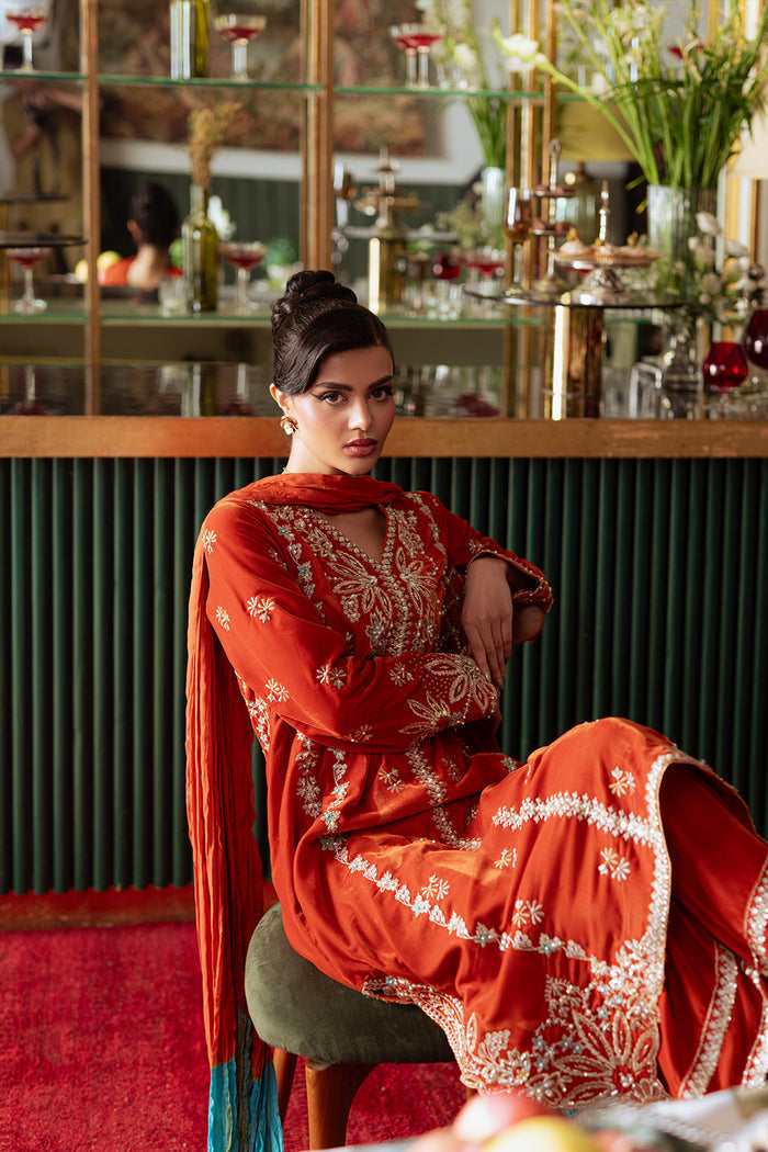 Saira Rizwan | Velvet Pret 25 | NEELAM-SRVP25-06 - Official Saira Rizwan stockist in UK - Sakeena London