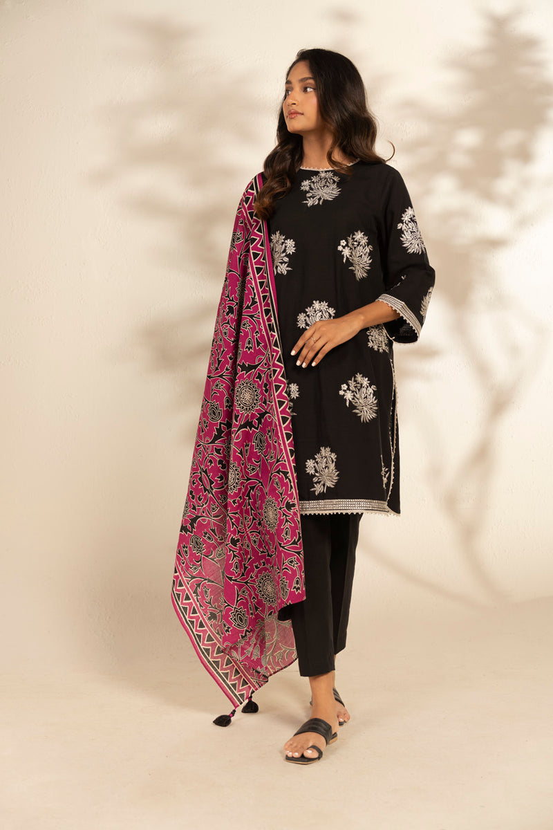 Al Karam Winter 25 FW-101-25-1-Black - Official Al Karam stockist in UK - Sakeena London