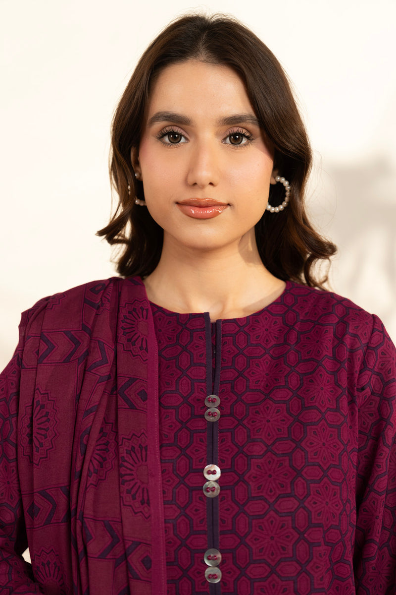 Al Karam | Winter 25 | FW-106.1-25-1-Pink - Official Al Karam stockist in UK - Sakeena London