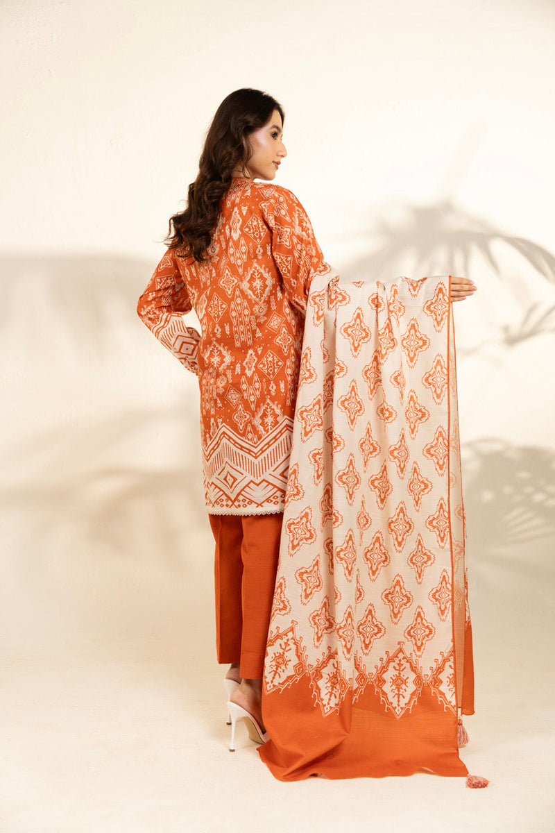 Al Karam | Winter 25 | FW-108-25-1-Orange - Official Al Karam stockist in UK - Sakeena London