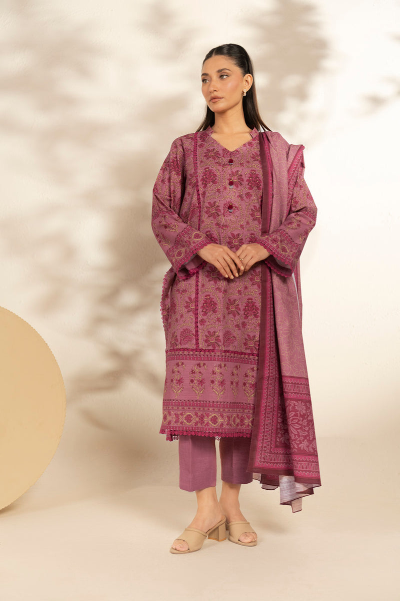Al Karam | Winter 25 | FW-112.1-25-1-Pink - Official Al Karam stockist in UK - Sakeena London